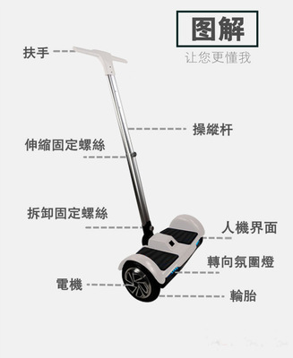 智能出行新選擇 直銷(xiāo)F1扶桿雙輪平衡車(chē)全解析